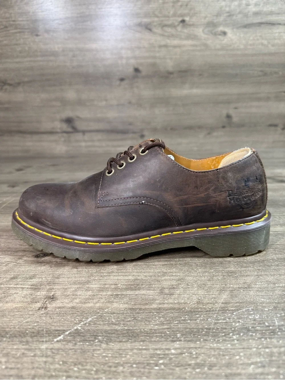 Dr. Martens Stanton Brown Leather 3 Eye Oxford Shoes Men’s US 9 AirWair Casual